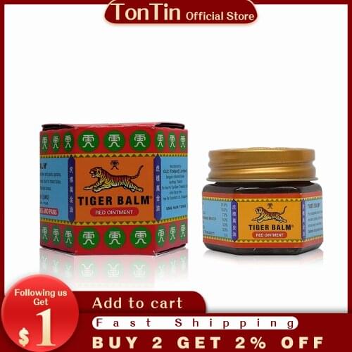 19.4g Tiger balm red white muscle relieve pain relief plaster pain relax balm joints pain massage ointment medical plaster