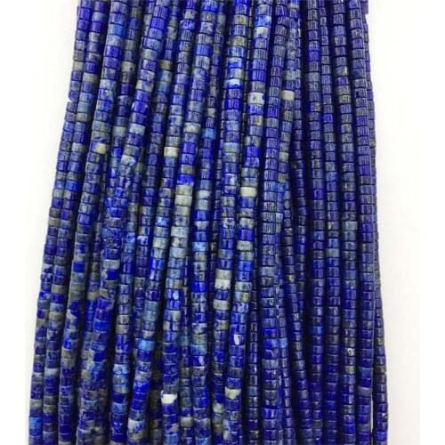 2*4mm Heishi Blue Lapis Jade Flat Round Gemstone Small Natural Stone Rondelle Seed Spacer Disc Little Beads for Jewelry Diy