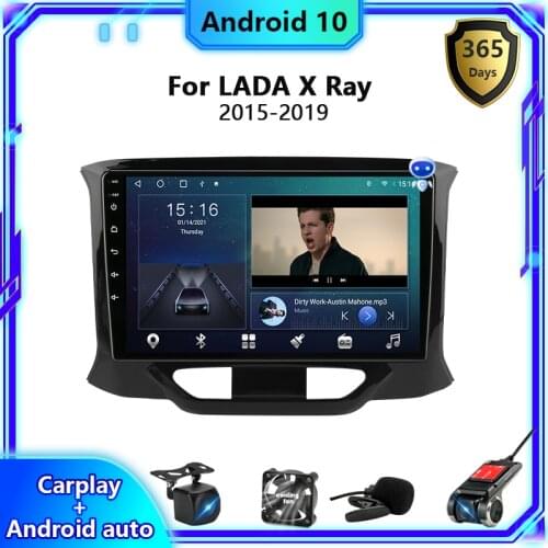 Android 10 Car Radio Multimedia Video Player for LADA X Ray Xray 2015 2016 2017 2018 2019 Navigation GPS 2 Din Stereo IPS screen