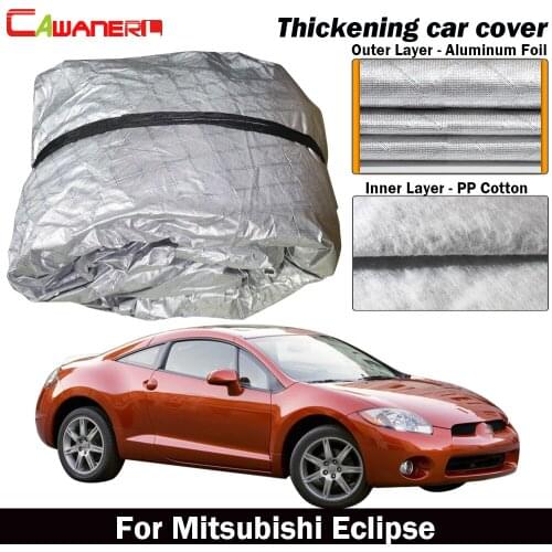 Cawanerl For Mitsubishi Eclipse Car Cover Inner Cotton Waterproof Sun Shade Rain Hail Snow Resistant Cover Dust Proof