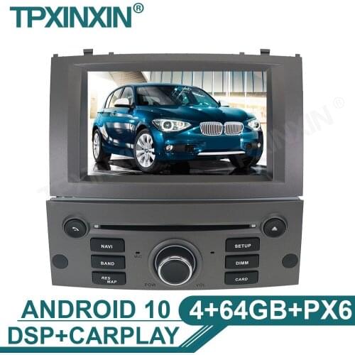 4+64G For Peugeot 407 2004 2005 2006 2007 2008 2009 2010 Car Multimedia Player GPS Navigation WIFI IPS Screen Player
