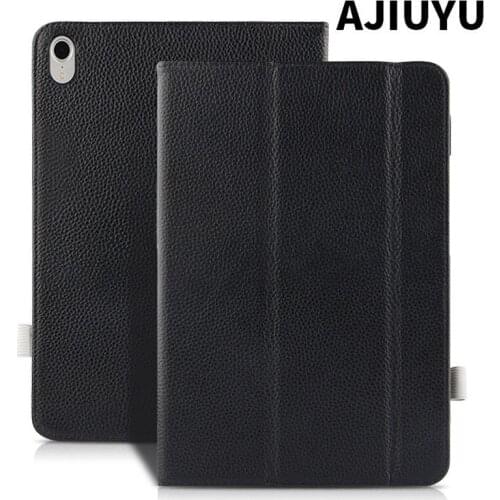 AJIUYU Case Cowhide For iPad Pro 11 2018 Protective Cover Genuine Leather Case For 2018 new ipad Pro11 iPad 11" A1980 Tablet