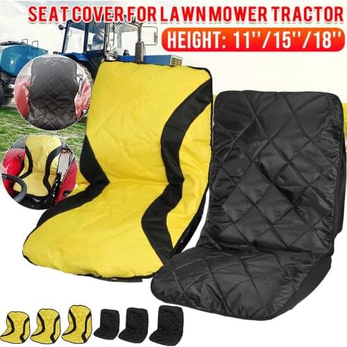 Tractor Seat Cover Shield 600D 11"/15"/18" Height Tractor Seat Cushion Cover For John Deere Lawn Mower Tractor Accessories