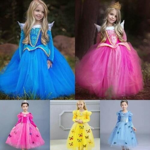 Childrens Dress Girls Princess Sleeping Beauty Performance Princess Cinderella Dress