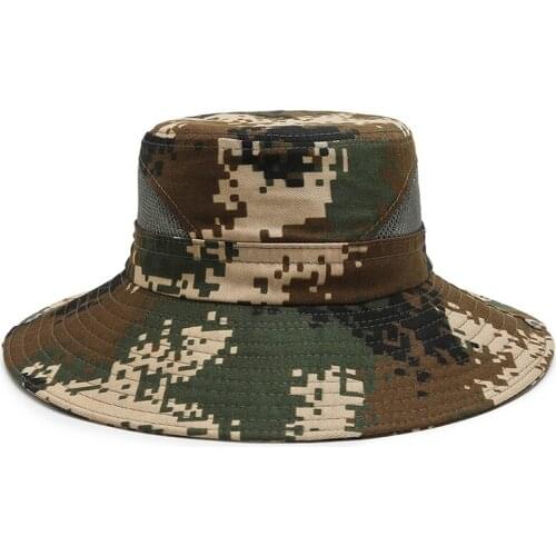 Camouflage Boonie Hat Military Boonie Hats Breathable Wide Brim Bucket Hat Hunting Hats Fishing Hat Outdoor Sun Visor Hats