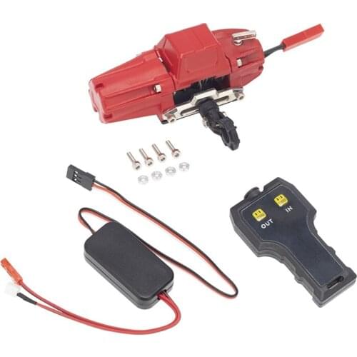 Metal Winch with CH3 3 Channel Wireless Remote Controller System for 1/10 RC Crawler Car Axial SCX10 Traxxas TRX-4