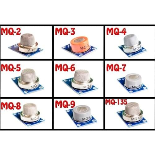 MQ-2 MQ-3 MQ-4 MQ-5 MQ-6 MQ-7 MQ-8 MQ-9 MQ-135 Detection Smoke methane liquefied Gas Sensor Module for Arduino Starter DIY Kit