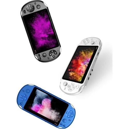 X12 Video Game 5.1" LCD Double Rocker Portable Mini Handheld Retro Game Console Video MP5 Player TF Card for GBA/NES 3000 Games