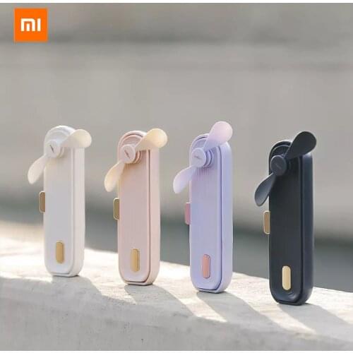Xiaomi Mijia Handheld small fan 180 degree rotating hidden fan blade, can be used as a power bank low wind noise