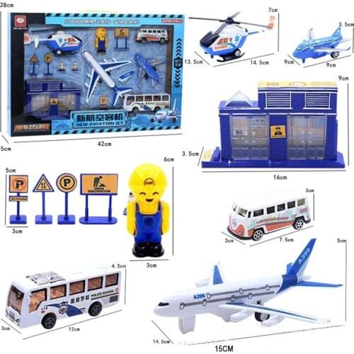 Pullback 1:76 Hot Sale Children Large Engineering Box Set Military Scene Fire Car Model Toy For Boys Birthday Gift