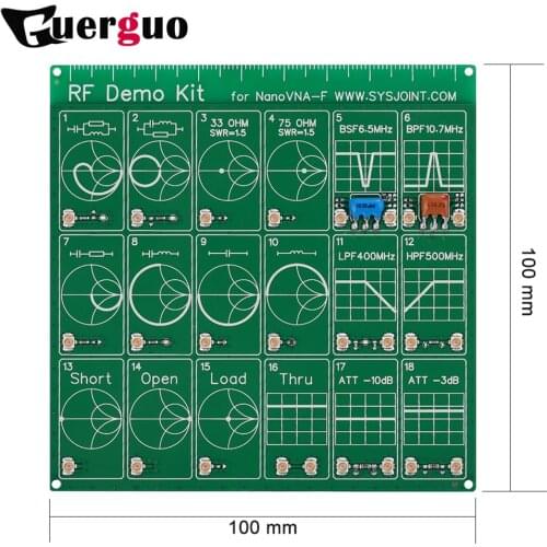 RF Demo Kit for NanoVNA VNA RF Test Board Vector Network Test Filter / Attenuator Network Analyzers Electrical Instruments
