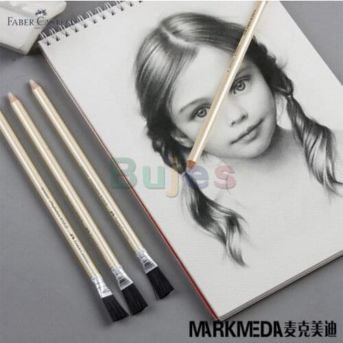 Faber Castell Pencil Shaped Rubber Highlighter Pen,Sketching and Painting,7058Series Drawing Single,Dual-purpose,Art Supplies