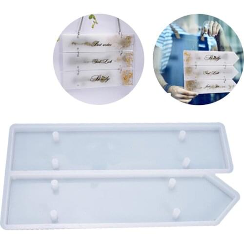 DIY Resin Crystal Epoxy Door Number Plate Mold Indicator Signs Welcomes Hanging Tags Doorplate Casting Silicone Mould 40a