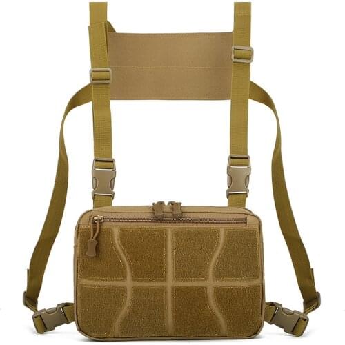 Tactical Vest Functional Chest Bag Cross Shoulder Bag Women Men Outdoor Military Climbing Harness Chest Rig Bags