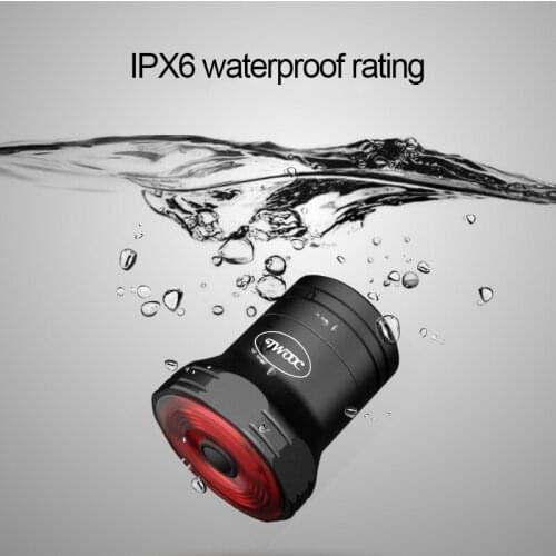 Smart Bicycle Rear Light Auto Start/Stop Brake Sensing IPx6 Waterproof LED Charging Cycling Taillight Bike Rear Light Accessorie