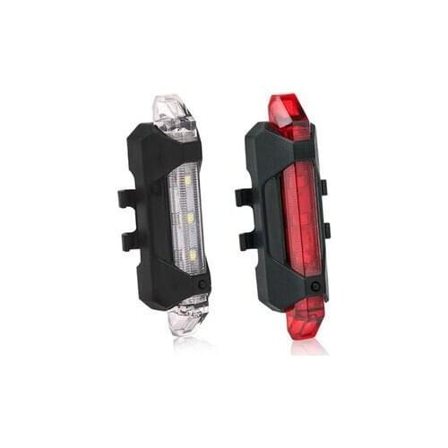 USB rechargeable bicycle tail light night bike equipment Outdoor Cycling Safety Warning Taillights Rear Lamp Waterproof 5 LED