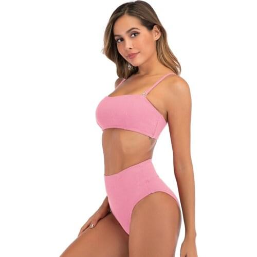Women Split Swimwear Women Bikini Europe and America Sexy High Waist Large Size Swimsuit