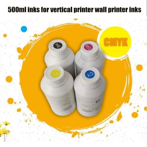 1 Kits 4 Bottle 500ML Universal UV Ink / UV LED Ink For Epson UV flatbed Printer / 3D UV Printer For DX4 DX5 DX6 DX7 Printhead
