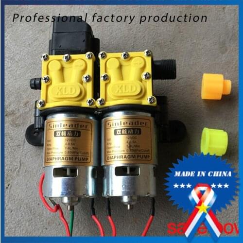 12V DC Double-core Power Pump Agricultural Electric Sprayer High-pressure Pump(100 meters to fight drugs)