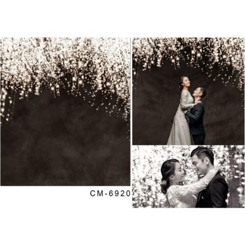 200*300cm(6.5*10ft) Black Background Light Wedding Photos Backdrops Romantic lighting Simple Modern for Studio