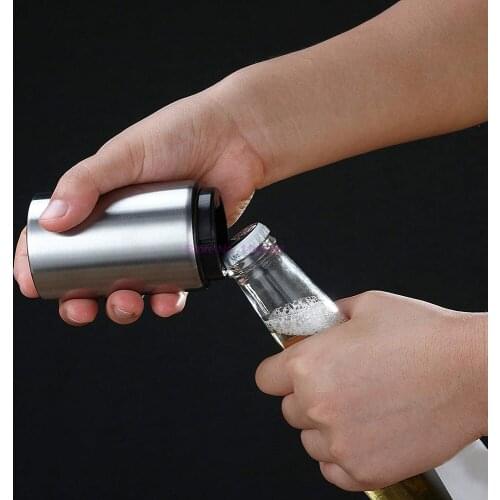 50Pcs/Lot Stainless Steel Beer Bottle Opener Automatic Kitchen Accessories Beer Soda Cap Red Wine Bottle Opener Bar Kitchen Tool