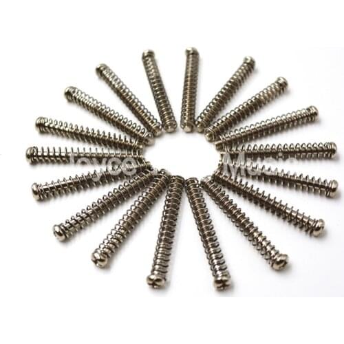 Niko 50pcs Chrome Electric Guitar Double Coils Pickup Humbucker Pickup Frame Adjust Height Screws&Springs