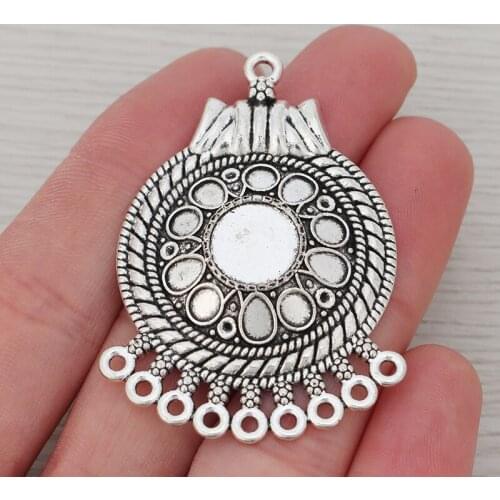 6 x Earring Chandelier Connector Links Charms Pendants Jewelry Findings 54x36mm