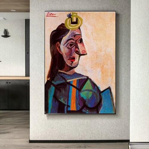 Abstract woman Modern Picasso Oil Painting Handmade Oil painting Home Decoration Wall Art Canvas Picture for Home Design