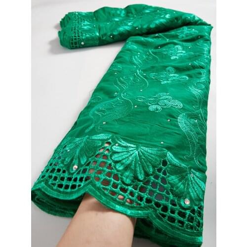 African Lace Fabric Swiss Voile Lace Fabric With Stones High Quality Dry Lace African Nigeria Lace Fabric 2.5 Yards/Lot TY063