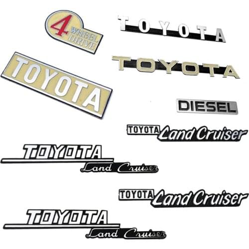 RC-4WD 1/10 Gelande II 2 Cruiser/FJ40 Rc Parts Metal Toys Car Logo