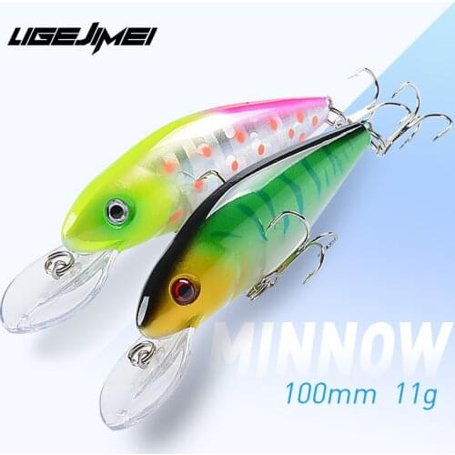 Minnow Lure Swimbait 100mm 11g Fishing Bait Bass Lures 2020 Saltwater Crankbait Wobbler Fishing Trout Peche Mer Isca Artificial