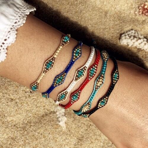 Ethnic Charm Bracelets for Women Bracelet Pulseras Mujer Matching Bohemian Jewelry Bangles Accessories Pulseira Bijoux Girls