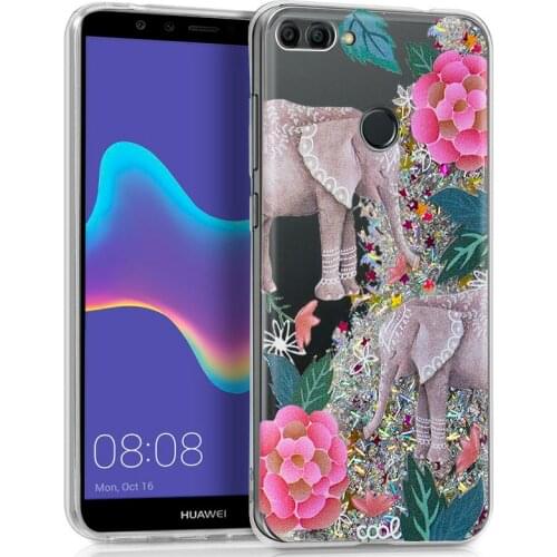 Case Huawei Y9 (2018) Glitter Elephant