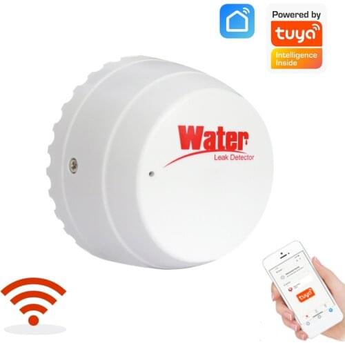 Water Leakage Sensor WIFI Leak Level Alarm Tank Detector Security Overflow Protection Tuya Smart Life App Home Remote Control