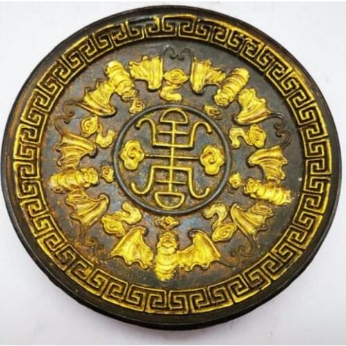 China brass five blessing plate crafts statue