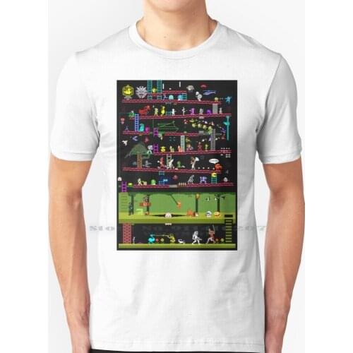 Classic Games 80s T Shirt 100% Pure Cotton Action Destiny Game Gaming Video Game 80s Retro Vintage Unsleeping City Legend Game