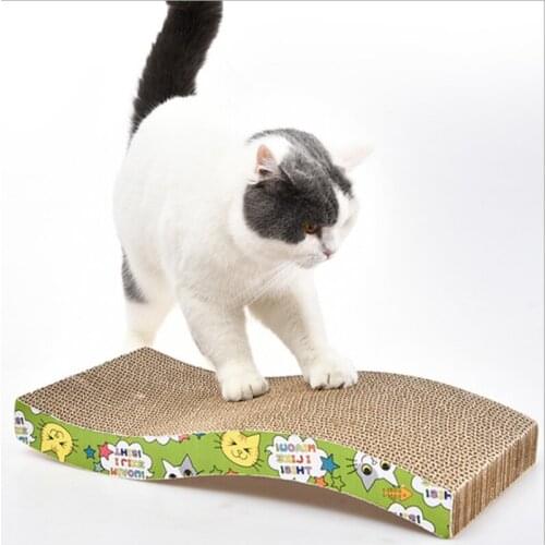 Cat Scratcher Pet Toys Corrugated Cardboard Grinding Nails Protect Furniture Pet Products Scratcher Mat