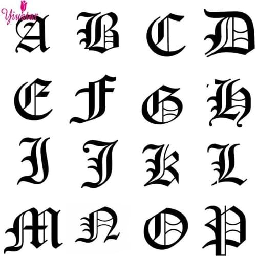 Unisex Gold A-Z 26 Letter Initial Name Ring for Women Men Mens Geometric Stainless Steel Creative Finger Ring Jewelry Wholesale