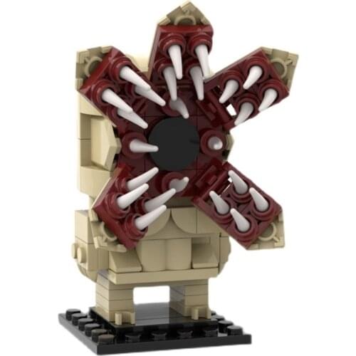 MOC Monster Series Stranger Things Demogorgon Brickheadz Building Blocks Kit Cartoon Character Idea Toys For Children Boys Gifts