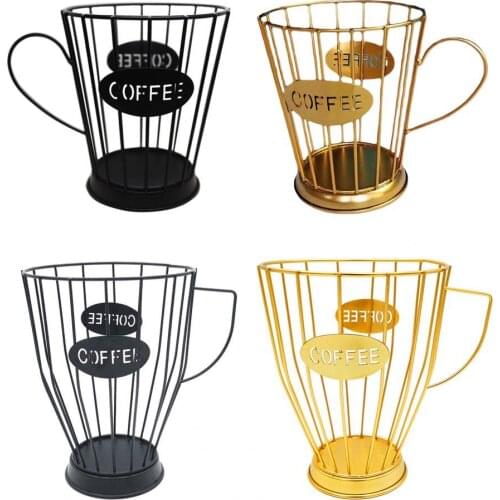 Creative Iron Fruit Capsule Storage Basket Espresso Coffee Pod Holder Organizer for Home Cafe Hotel Ornaments Dropship