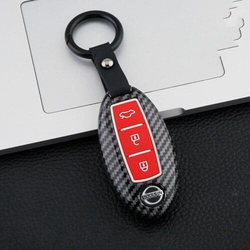 ABS Plastic+silicone Car Key Case Cover for Nissan Tidda Livida X-Trail T31 T32 Qashqai J10 J11 Juke Pathfinder Note Murano 2019