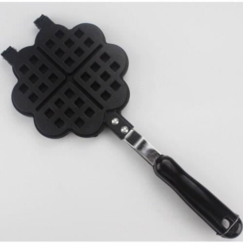 Waffles Maker Machine Kitchen Non-Stick Waffle Baking Mold Gas Pan Bubble Egg Cake Oven Breakfast Machine Cake Maker Bakeware