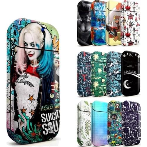 Magic Shark 2.5D Stereo Leaf Painting Super Star Vintage Sexy Lady Matte Sticker Cover Film for IQOS 2.4 Plus