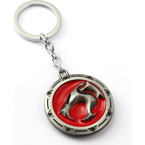MS Jewelry Thundercats Key Chain Jaga Key Rings Holder For Gift Chaveiro Car Keychain Anime Souvenir
