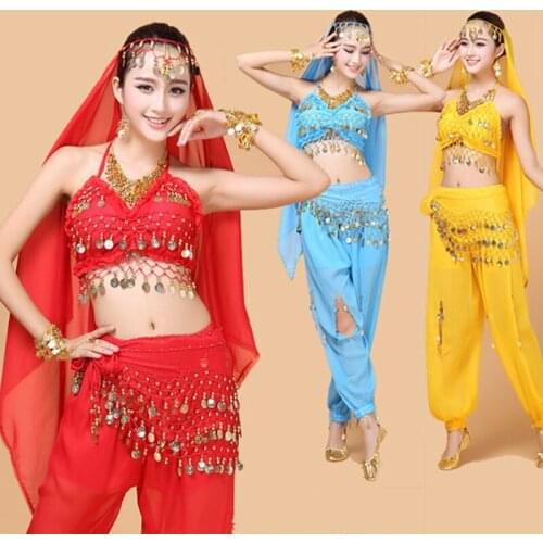 Belly Dance Costume Set Women for Performance Bollywood Competition Sexy Sequin Tops India Flamenco Salsa Oriental Bellydance