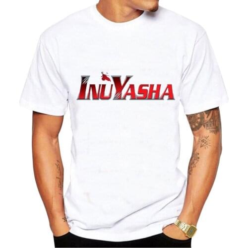 New Japanese Anime Inuyasha T Shirt Men Cartoon Graphic Tees Harajuku Unisex Tops Tshirt Casual Streetwear Male