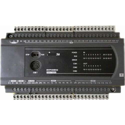 Original DVP40ES200RM 40-Point Host 24DI 16DO Relay 250VAC 24VDC 2A 2-Channel 100K AC Power Supply With Memory Card