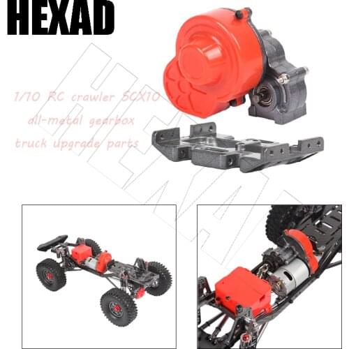 48P Full Metal Variable Speed Gearbox With Motor Gear/Wave Box Chassis for 1/10 RC Crawler SCX10 Truck Upgrade Parts