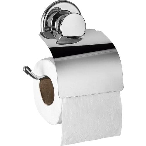 Adhesive Toilet Paper Holder - Self Adhesive Toilet Roll Holder for Bathroom Kitchen Stick on Wall Stainless Steel