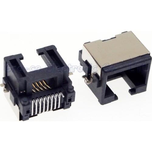 5pcs RJ45 network Outlet LAN Interface RJ45 Jack Internet female socket SMT Sink Type 6.8H